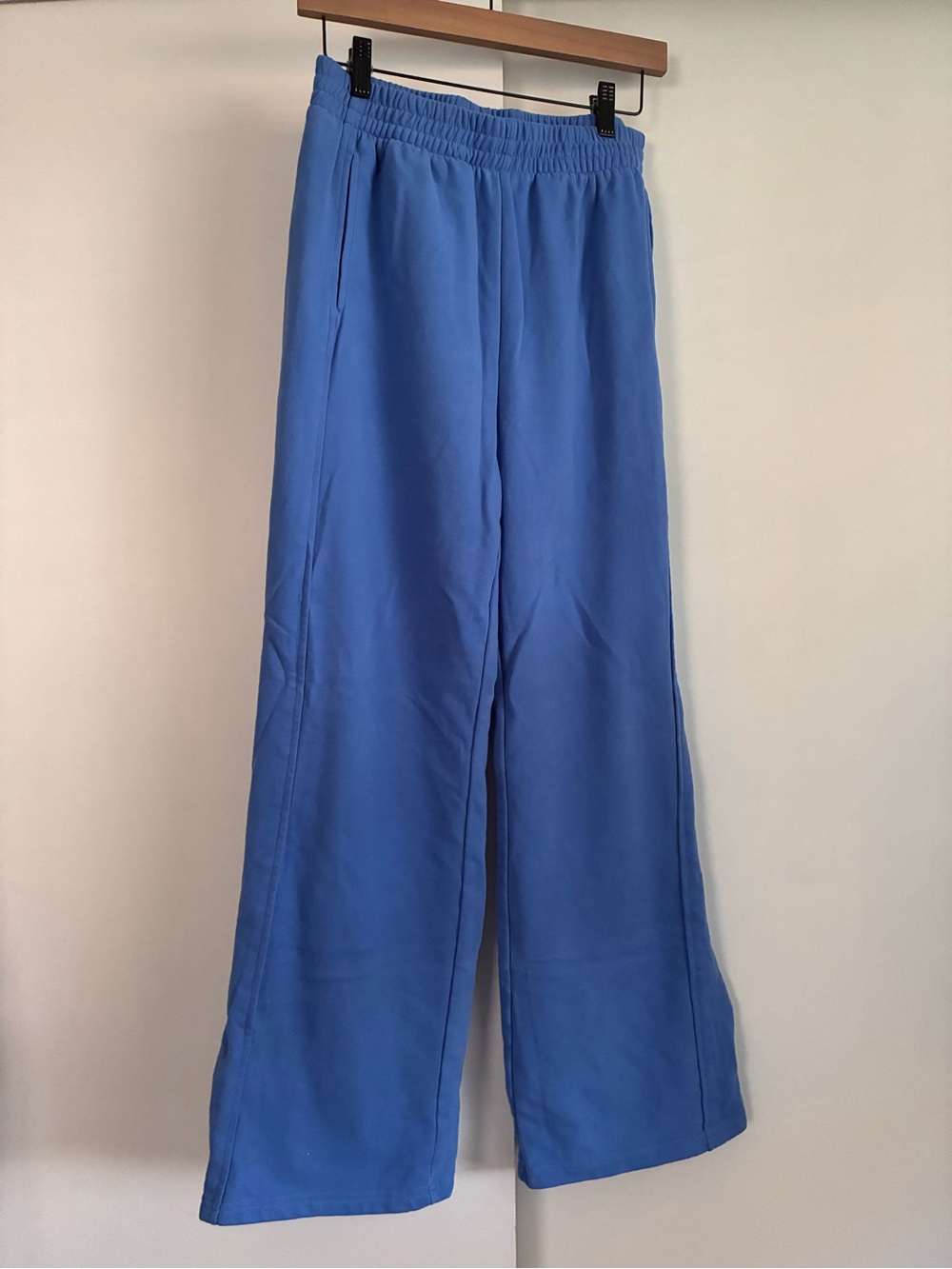 Women’s Blue Wide-Leg Jogger Pants